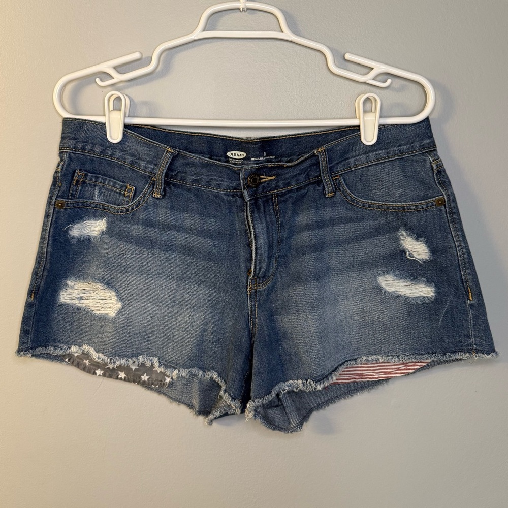 Old Navy denim shorts.